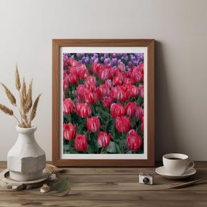 Tulip painting, tulip lovers, Watercolor painting, Flower wall art, Wall art gift, Wall Art, wall decor gift, Living Room Print, Floral art