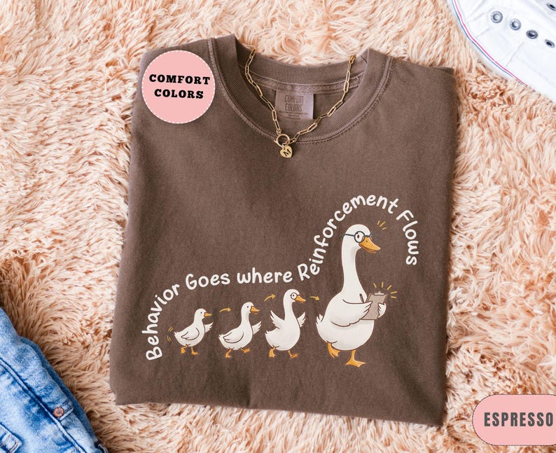ABA shirts, Comfort Colors aba therapy Shirt, Goose RBT shirts, BCBA tshirt, Rbt Gifts, future bcba Espresso