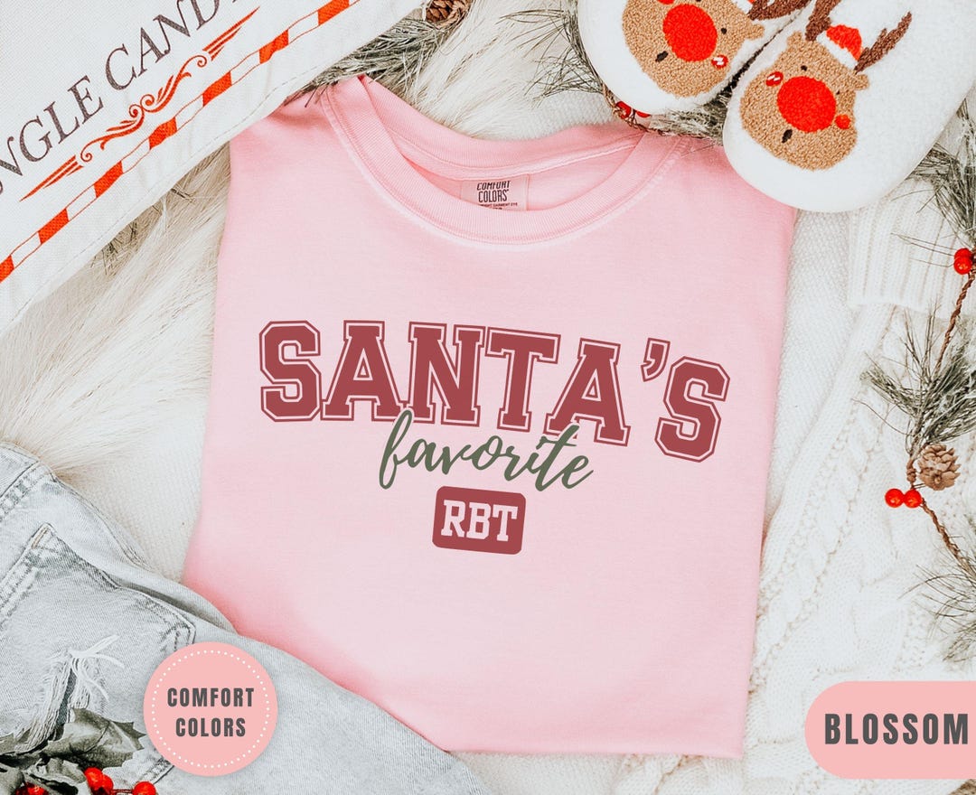 Favorite Rbt Santas Favorite RBT Christmas Shirt, Comfort Colors Xmas ABA Shirts ...