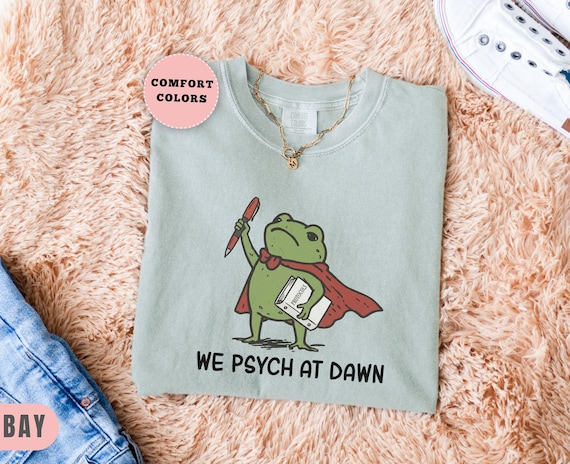school psychologist shirt, Comfort Colors school psych shirts, funny frog psych t shirt, back to school psychologist gifts, school staff tee