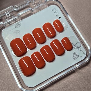 Press On Nails - Orange