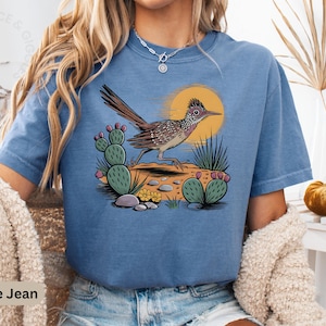 Comfort Colors Desert Bird tee, Roadrunner Wildlife Tee, Funny Animal tee Women, Cute Animal Lover Tee, Nature Humor Shirt, Outdoor Vibe Tee
