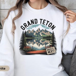 Grand Teton National Park Vintage Sweatshirt, Wanderlust Wandern Langarmshirt, erkunden Sie unsere Parks Pullover, Abenteuer Pullover Geschenkidee