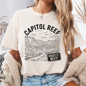 Comfort Colors Capitol Reef National Park Shirt, Utah Desert Hiking Tee, Retro Park Adventure Shirt, Explore Parks Tee, Nature Graphic Top