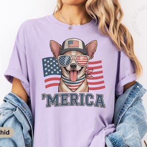 Comfort Colors Funny USA Dog Shirt, July 4th Patriotic Shirt, American Flag Tee, Independence Day Dog Shirt, 4th Of July T-Shirt