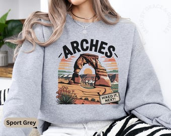 Sweatshirt Arches National Park, Utah Desert met ronde hals