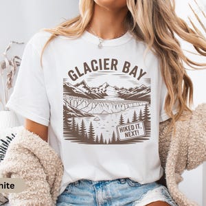 Comfort Colors Glacier Bay National Park Vintage Shirt, Alaska Hiking Tee, Glacial Landscape tee,  Outdoors Adventure Tee, Nature Lover tee