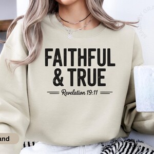 Christian Sweatshirt with Inspirational Phrase Gift, Faith Based Long Sleeve Shirt for Jesus Christ Believer Gift Idea, Jesus Sweatshirt