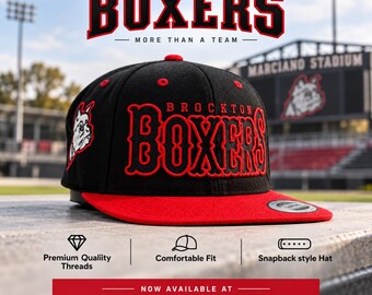 Brockton Boxers Snapback w/ 3D Front & Mascot Side