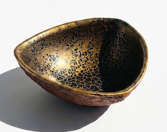 MCM Triangular Pottery Bowl