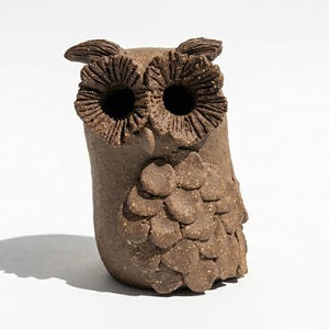 Original Vintage Margaret Hudson Earth Art Pottery Owl