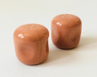 Pink Ceramic Salt and Pepper Shakers - Set of 2