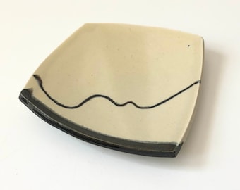 Abstract Square Studio Pottery Tray