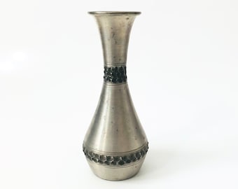 Mid Century Pewter Vase - Made in Norway