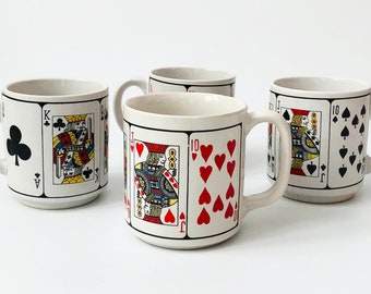 Card Suit Mugs - Set of 4