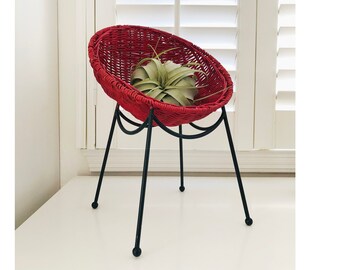 MCM Wicker Scoop Doll Chair