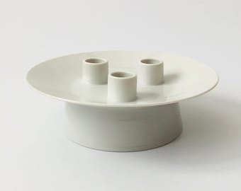 MCM Rosenthal Porcelain Triple Candle Holder