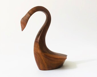 Minimalist Cream Duck Swan Figurine\\\\ Modernist Ceramic\\\\ Home Decor Accessories