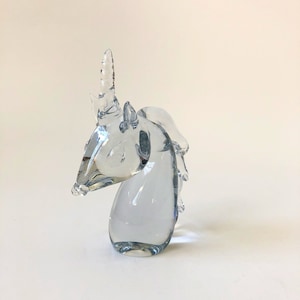 Glass Unicorn Head 