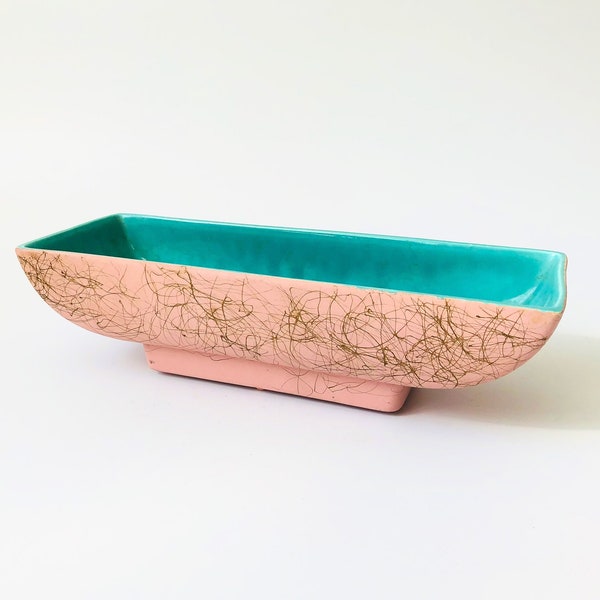 MCM Planter by Maddux of California - Pink Squiggle Design