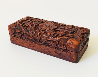 Carved Wood Box