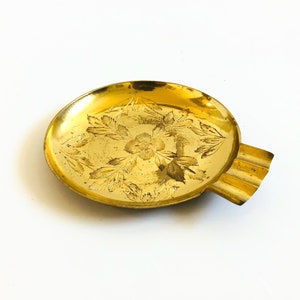 Etched Brass Ashtray