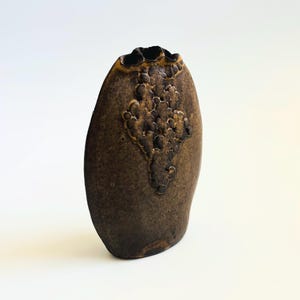 Brutalist Studio Pottery Bud Vase