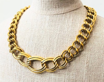 Vintage Napier Gold Collar Necklace