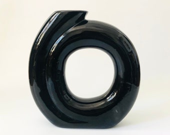 Large Postmodern Circular Vase