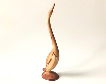 Tall Terra Cotta Pottery Bird