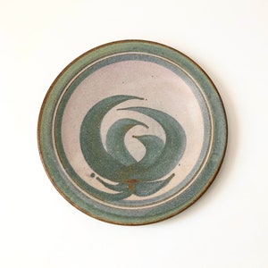 1980s Studio Pottery Plate image 1