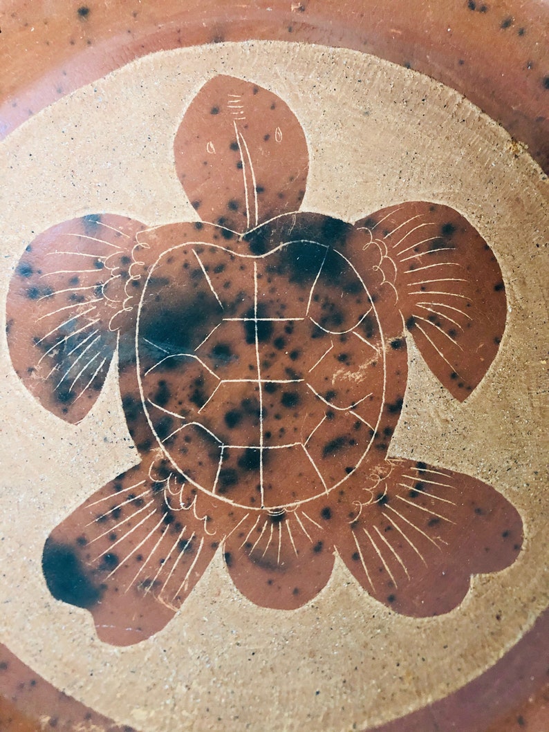 Terra Cotta Pottery Turtle Tray image 4