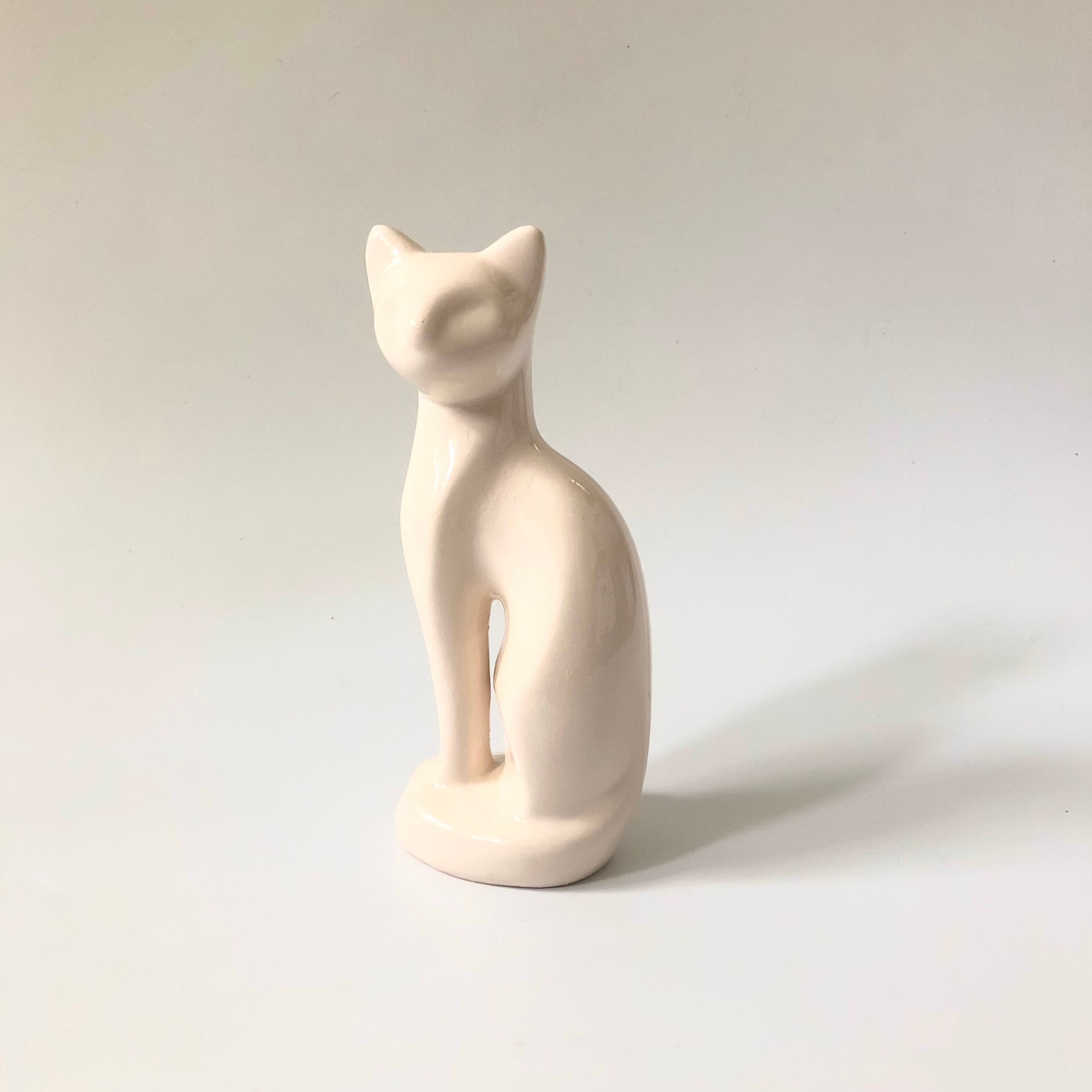 White Ceramic Cat