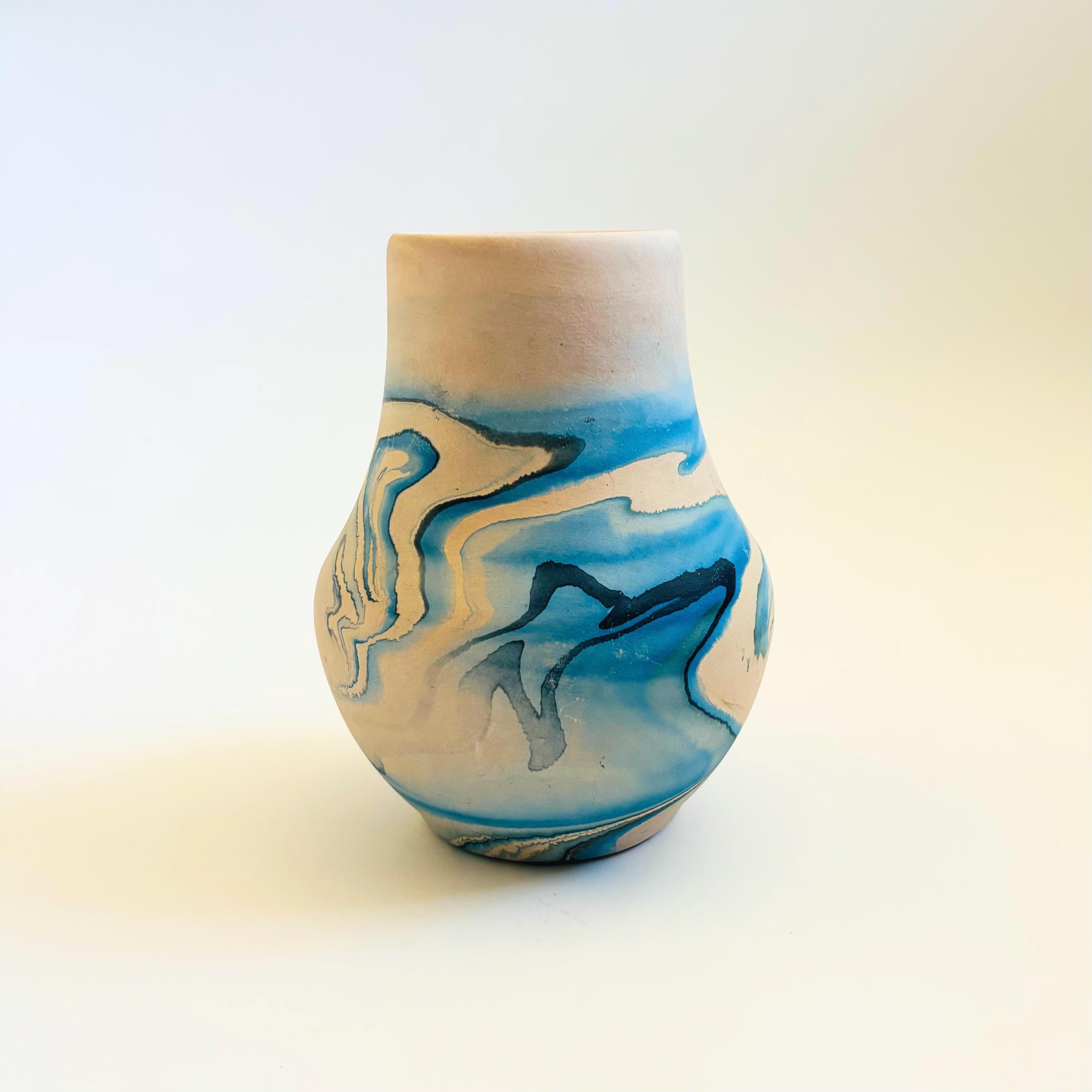 Nemadji Pottery ネマジポタリー 花瓶 壺 VINTAGE】Nemadji Pottery Flower Base ”Made In USA