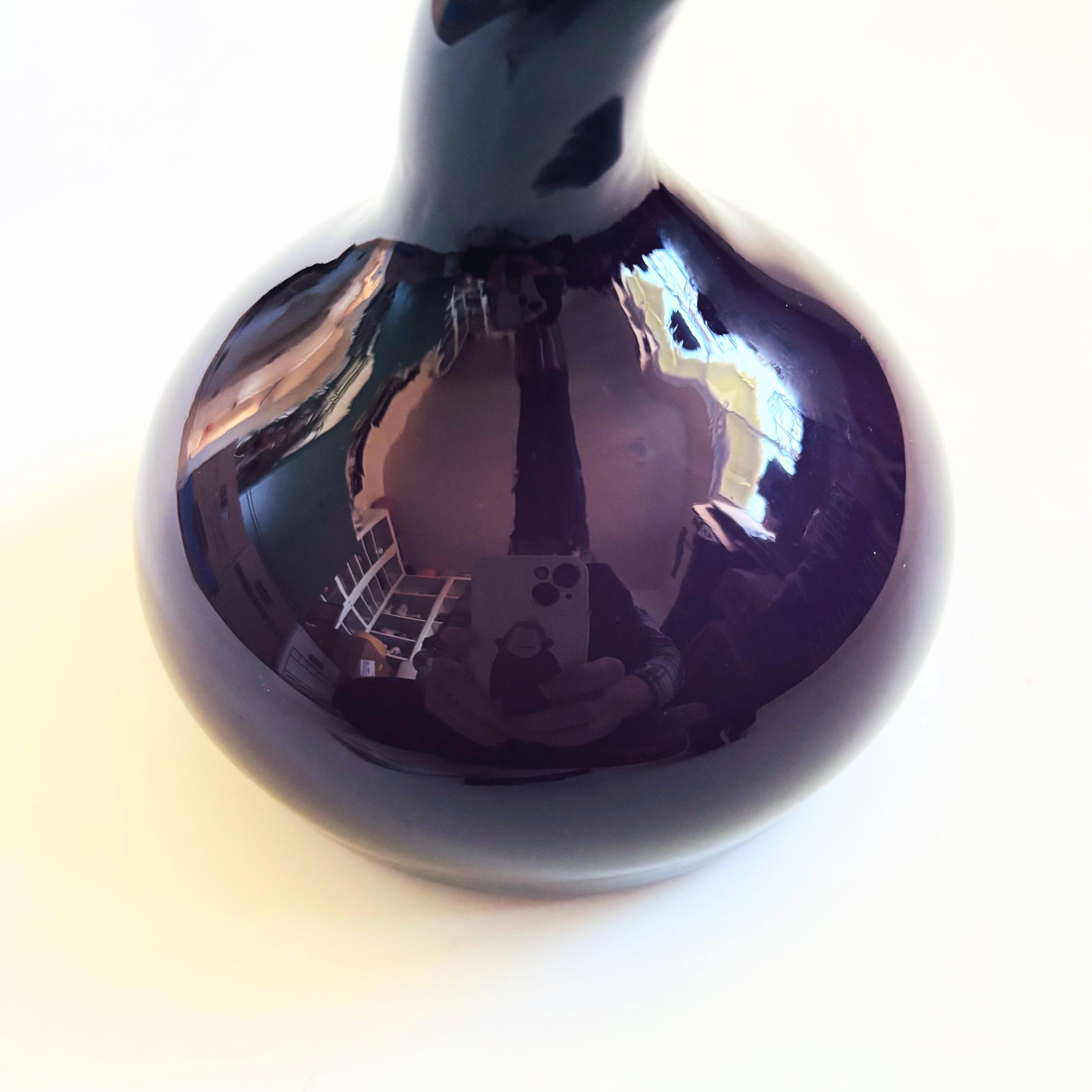 Norman Copenhagen Purple Cased Glass Swing Vase - Etsy