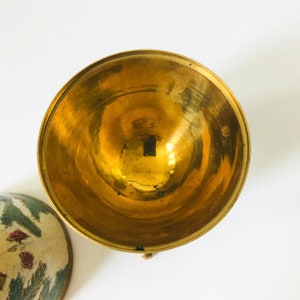 Cloisonne Brass Egg Box on Stand image 6