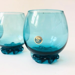 Blue Glass Cordials Set of 4 image 6