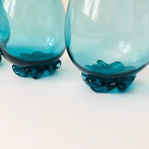 Blue Glass Cordials Set of 4 image 2