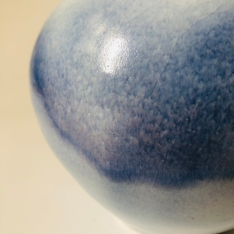 Blue and Purple Studio Pottery Vase image 8