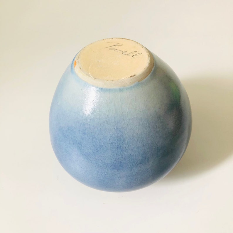 Blue and Purple Studio Pottery Vase image 6