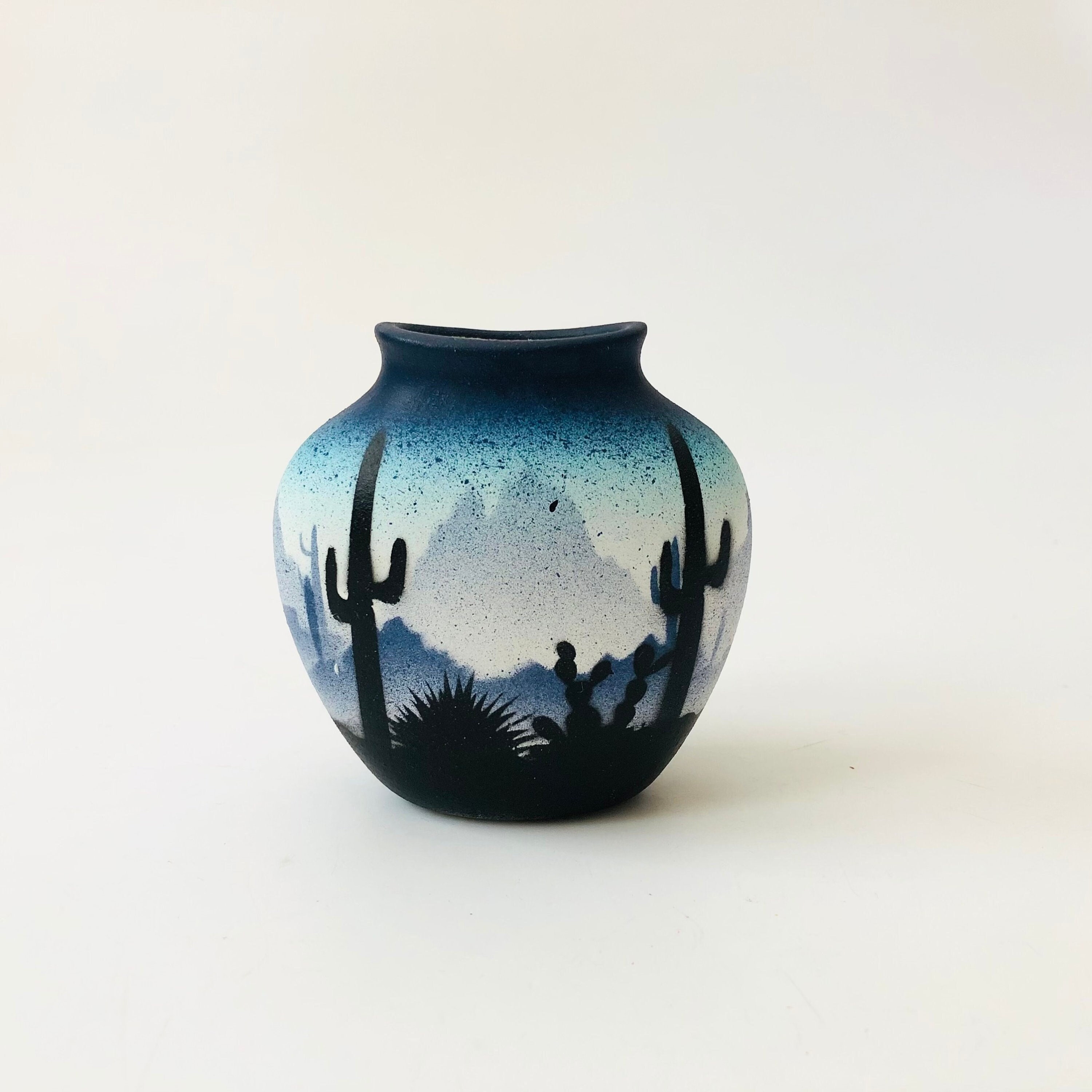 Hand Painted Cedar Mesa Pottery Vase 