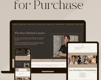 Squarespace Template for Nurse Injectors & Med Spa Websites – Esthetician Botox Beauty Design