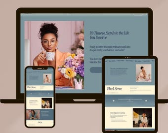 Squarespace Website Template für Coaches, Therapeuten & Transformationsexperten