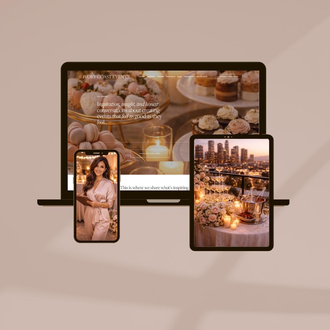 Modern Event Planner Website Template | Launch With Confidence - Etsy