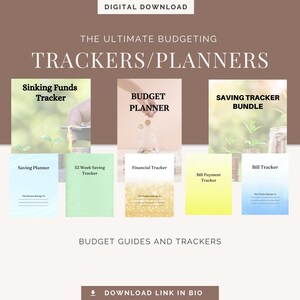 Printable Budget Planner | Debt Tracker & Savings Tracker | Financial Organizer | Monthly Expense Tracker | Budget Binder Inserts PDF