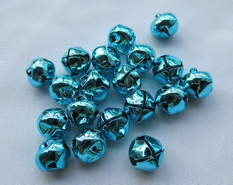 Assorted Blue Purple Silver 8 Pieces Jingle Bells