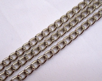 6ft Gold//silver//black Curb Cable Chains Link opened Findings Jewelry making DIY