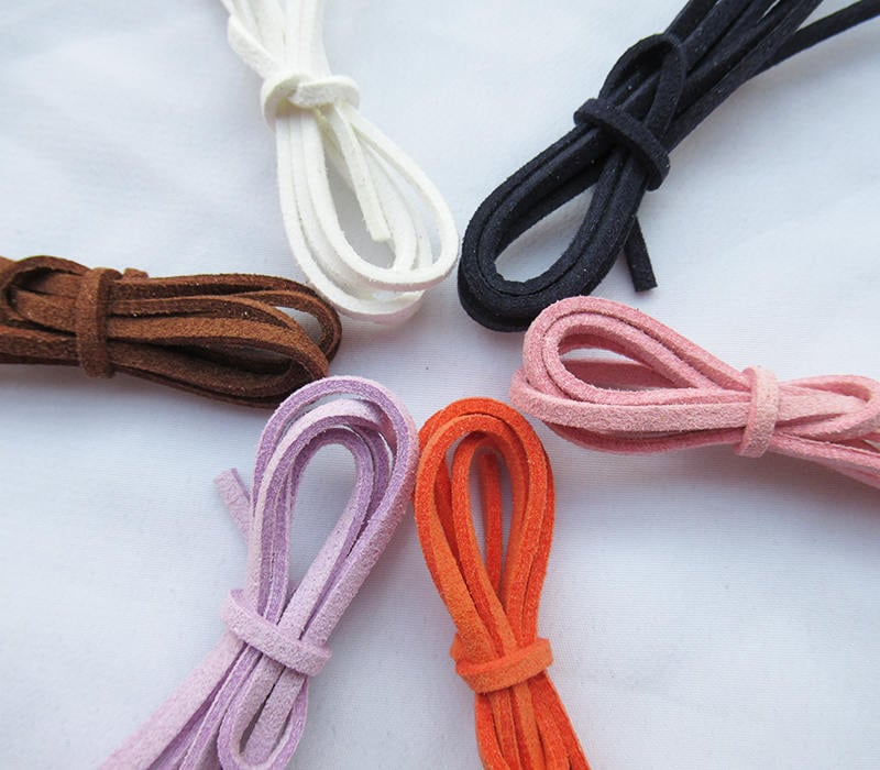 5 Meters of 3mm Flat Leather Cords DIY Crafts 6 Colors lc001 | Etsy