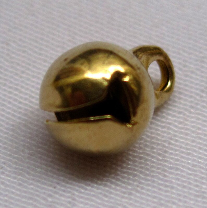 100pcs 6mm Raw Brass Jingle Bells Charm Findings in Gold B001 Etsy