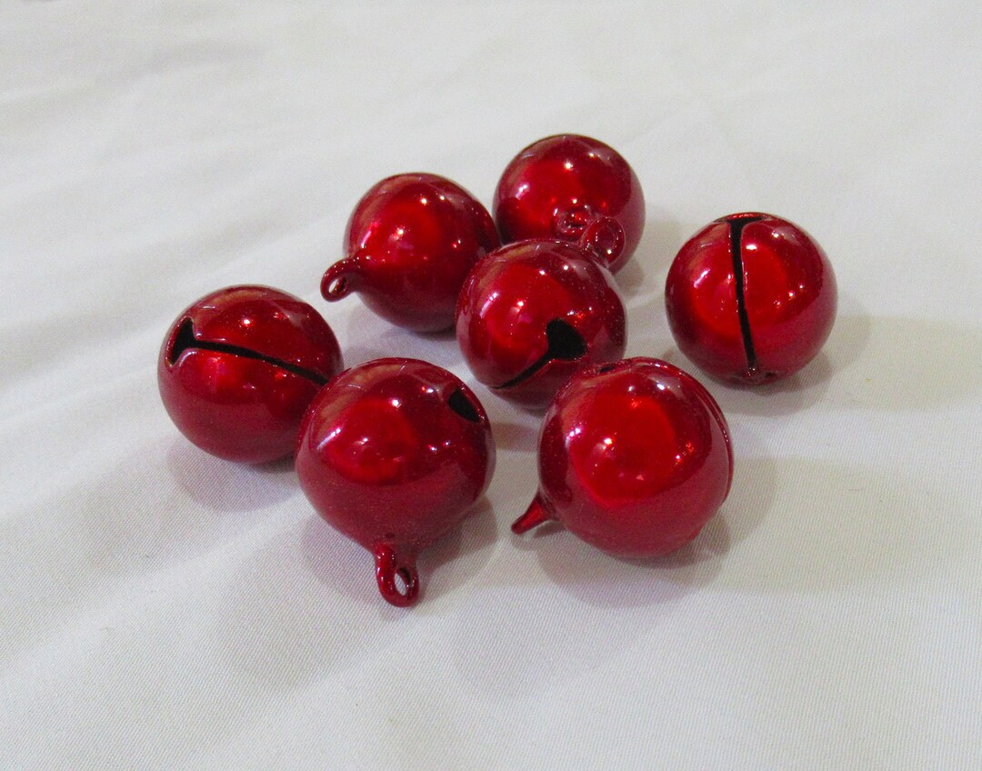6pcs Fantastic Red Jingle Bell 20mm End Charms Bell in Clear Etsy